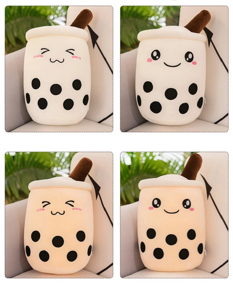 Large Milk Tea Plush Pillow | Adorable Stuffed Boba Toy for Kids