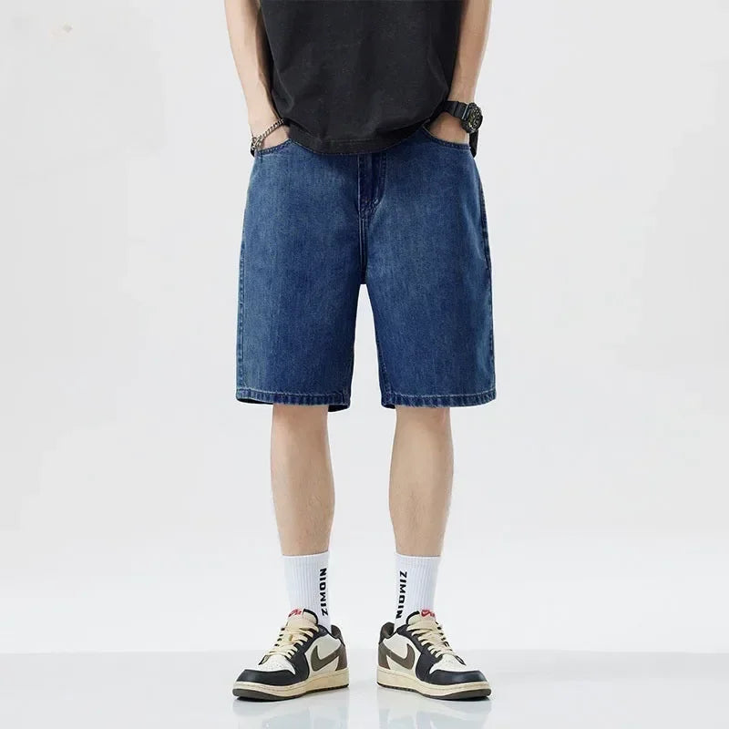 Men's Casual Knee Length Denim Shorts | Stylish Summer Bottoms