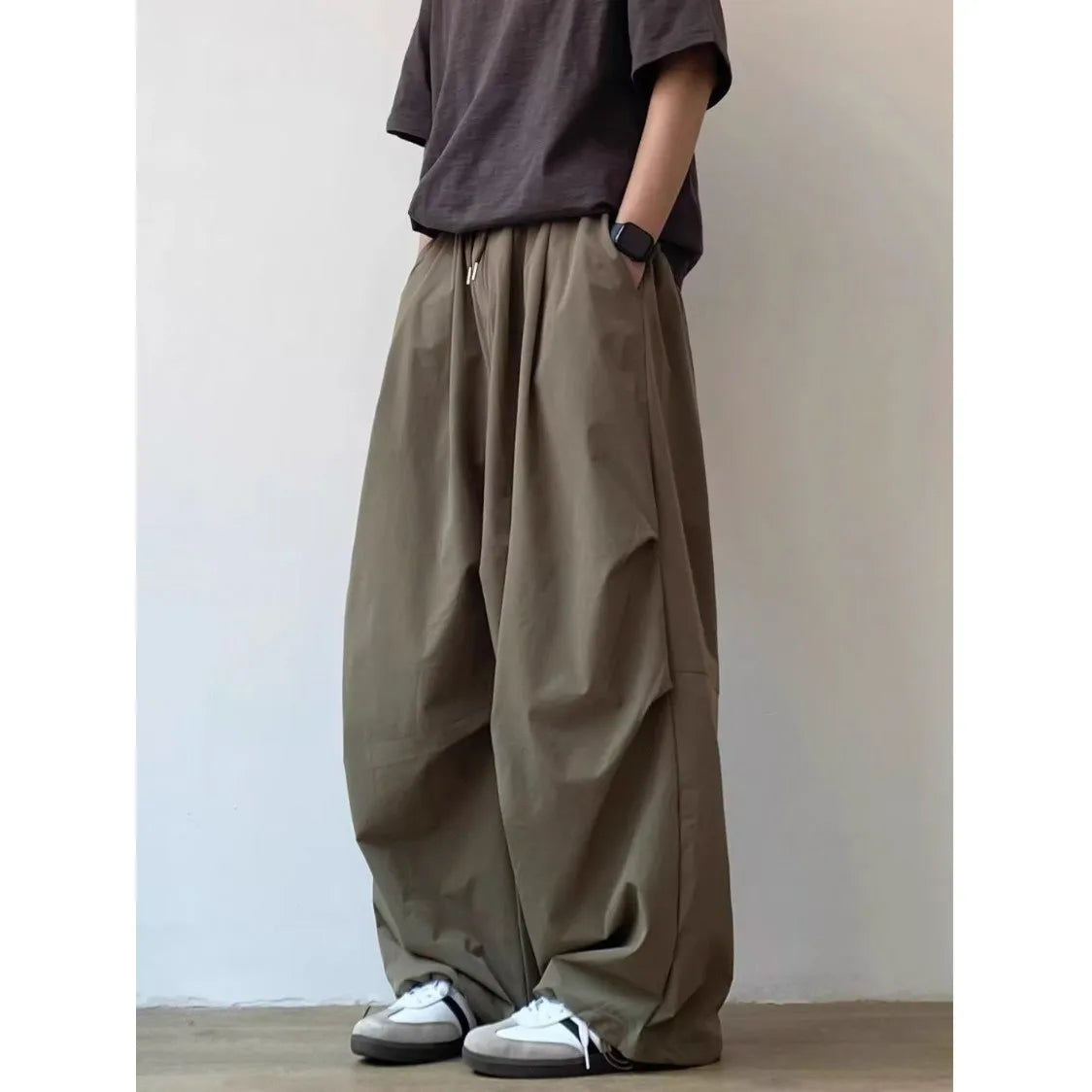 Summer Vintage Baggy Wide-Leg Pants for Men and Women