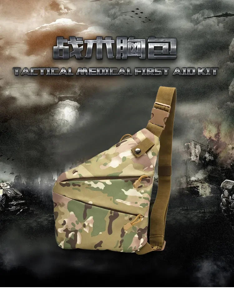 Men's Camouflage Tactical Chest Bag | Waterproof Crossbody Bag