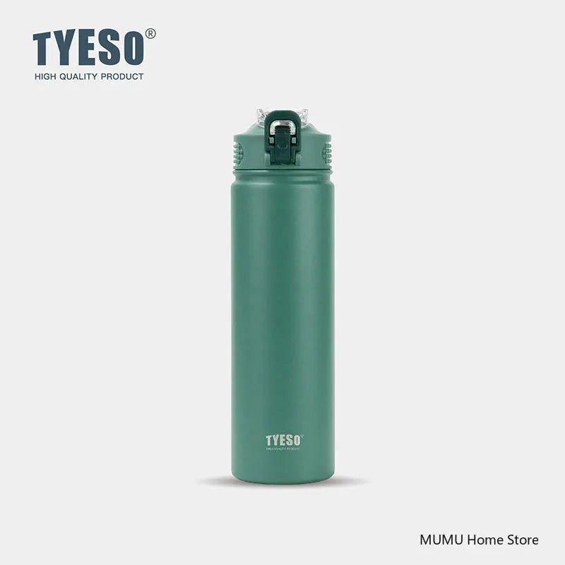Stainless Steel Insulated Water Bottle with Straw - 600/750ML