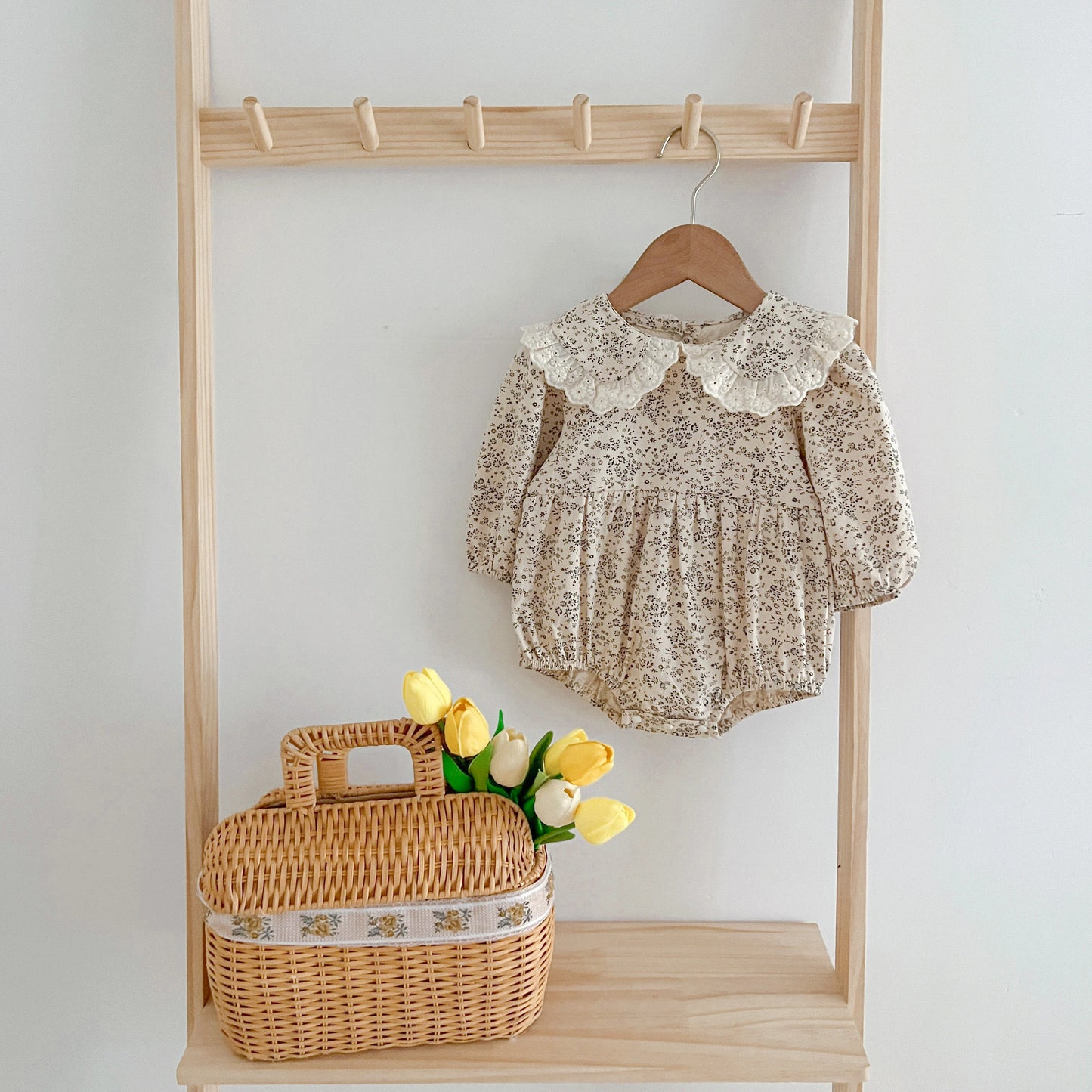 Adorable Lace Ruffle Baby Girl Overalls | Stylish Romper 0-24M
