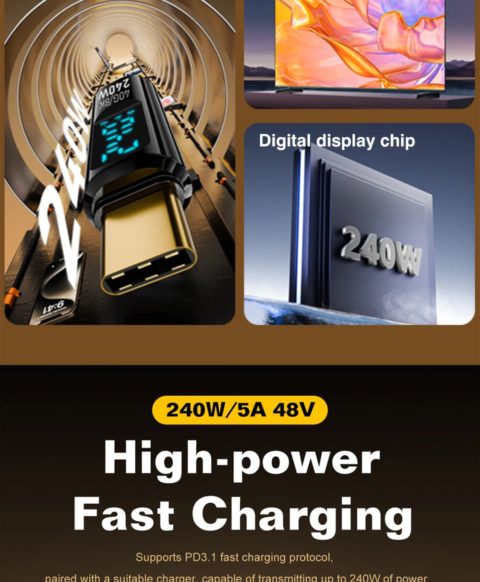 High-Speed USB4 Type C Adapter | 40Gbps Thunderbolt Connector