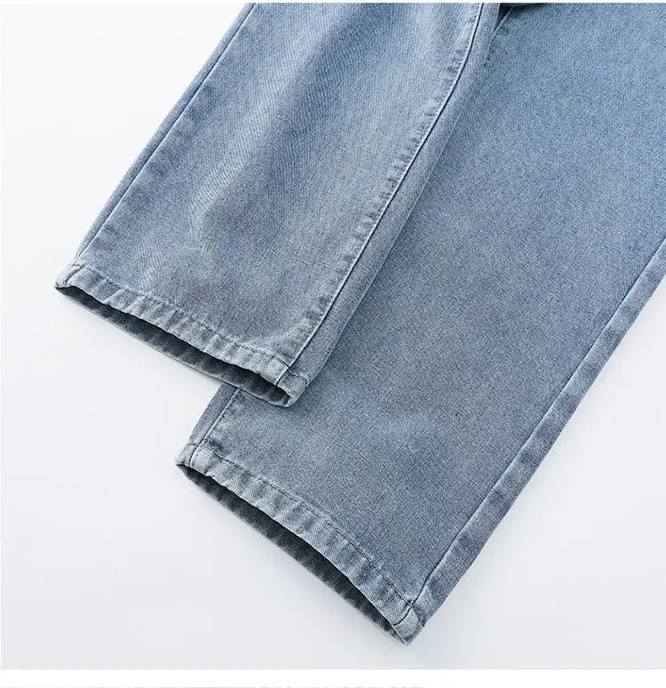 Trendy High Street Wide Leg Jeans | Comfortable Men's Denim Pants