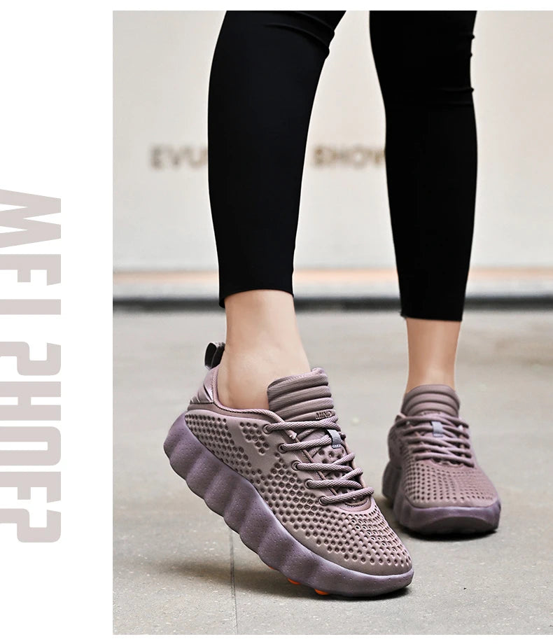 Men's Casual Thick Sole Sneakers | Breathable Summer Walking Shoes