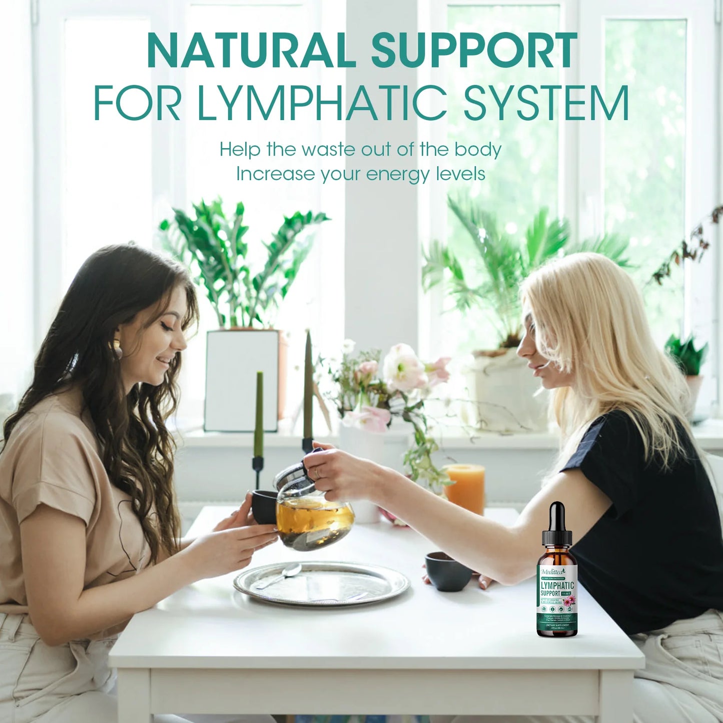 Natural 60ml Lymphatic Support Drops | Enhance Immunity & Circulation