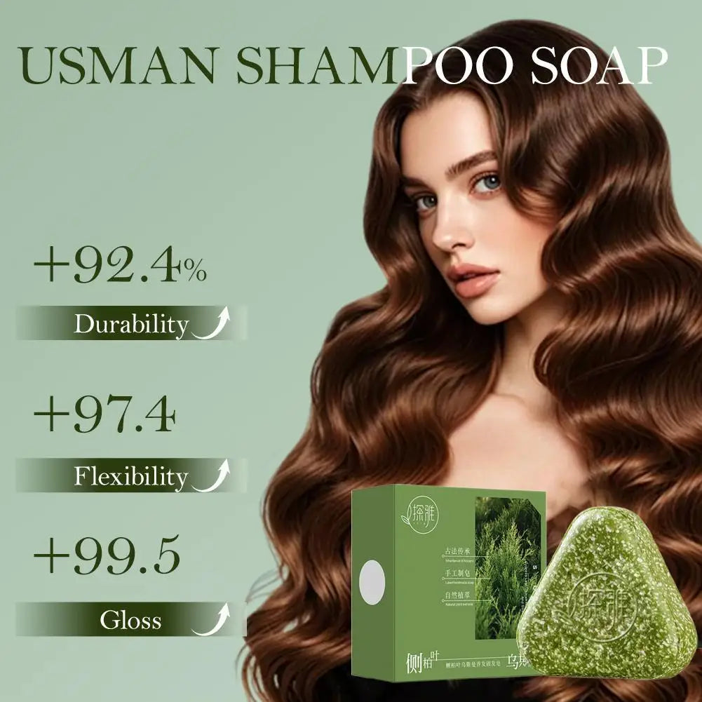 Natural Solid Shampoo Bar for Hair Growth & Strengthening