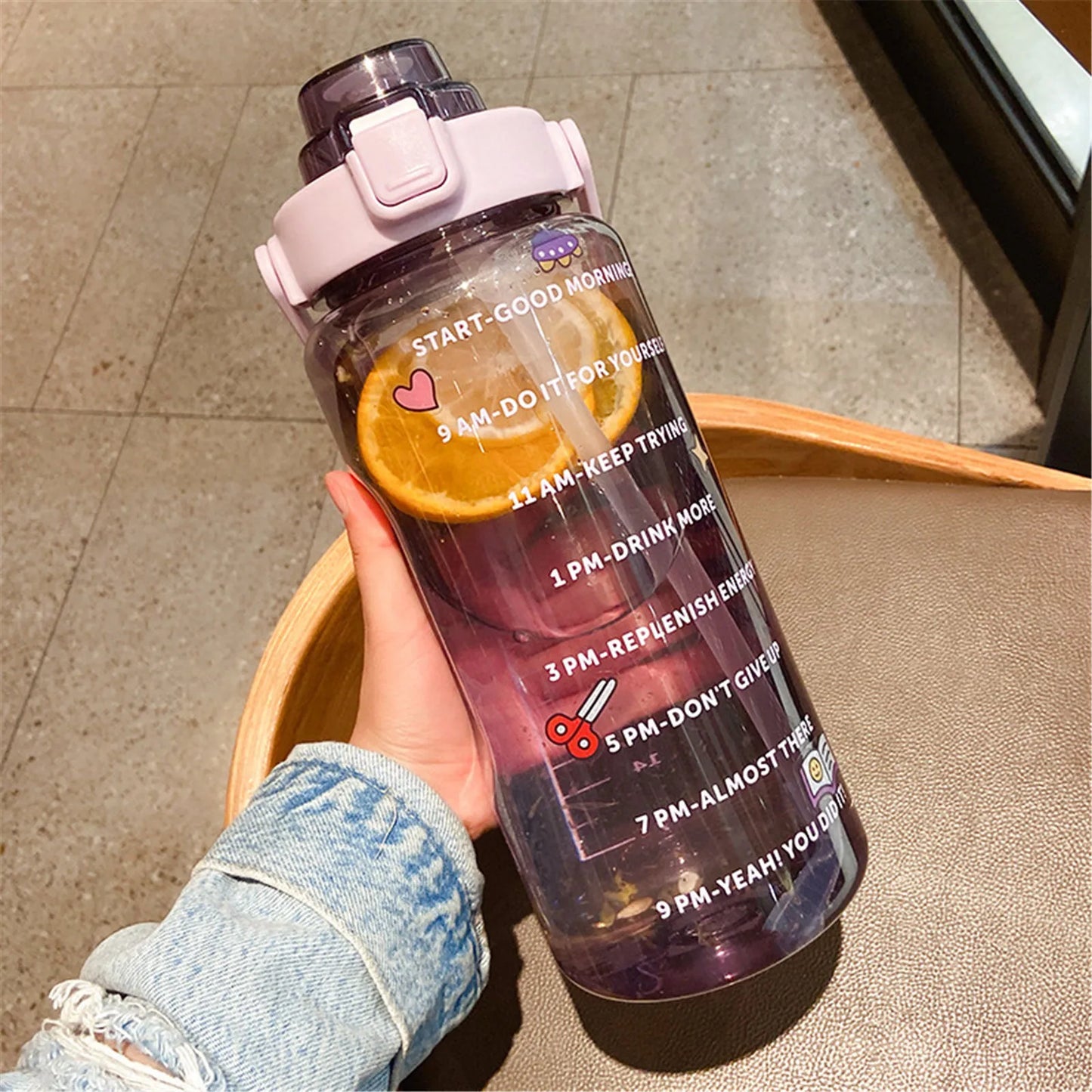 2000ml Large Capacity Sports Water Bottle | Leak-Proof & Portable