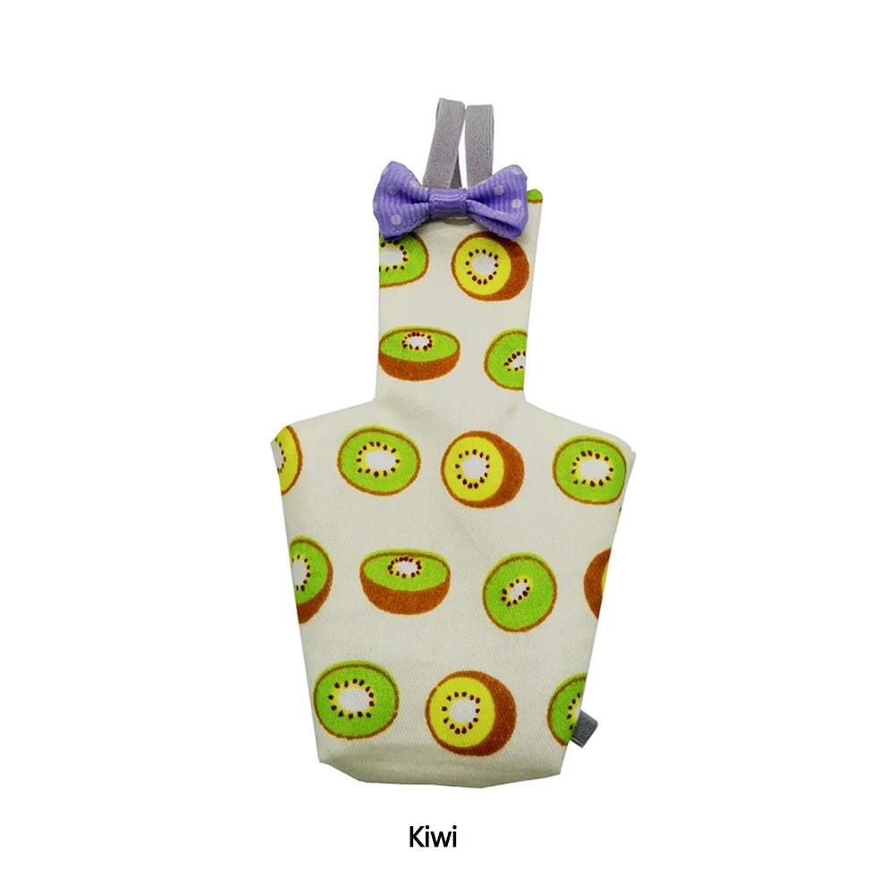 Cute Colorful Fruit Floral Bird Diaper | Washable Pet Flight Suit