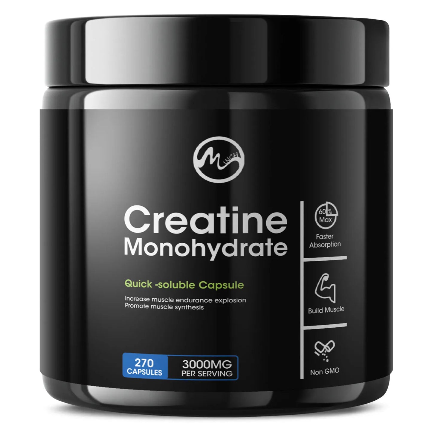 Creatine Monohydrate Capsules | Enhance Energy & Performance