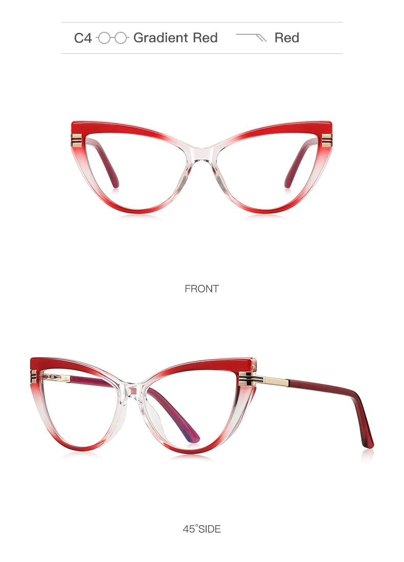 Chic Cat Eye Anti-Blue Light Reading Glasses for Women