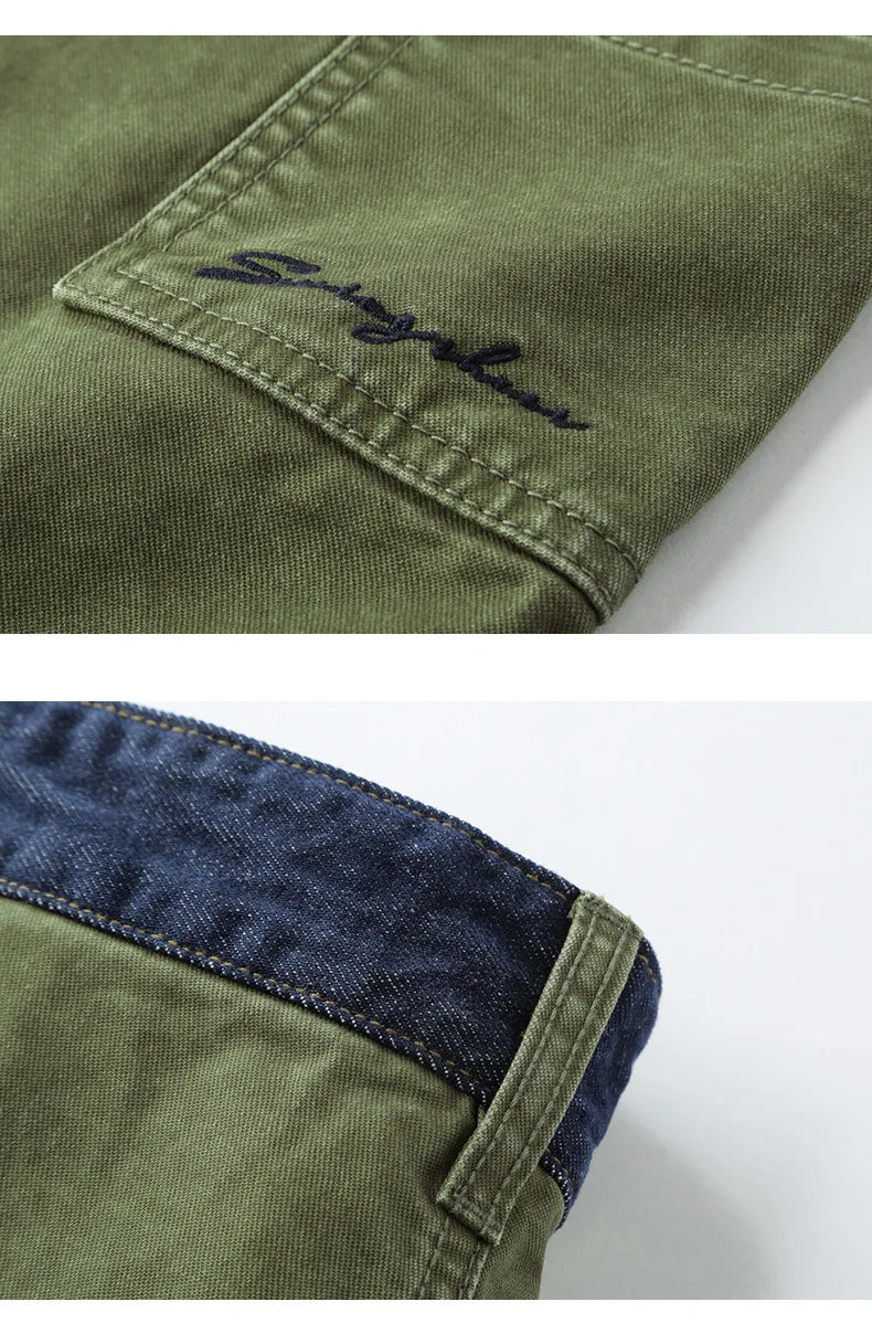 Men's Casual Cotton Cargo Pants | Vintage Big Pocket Trousers
