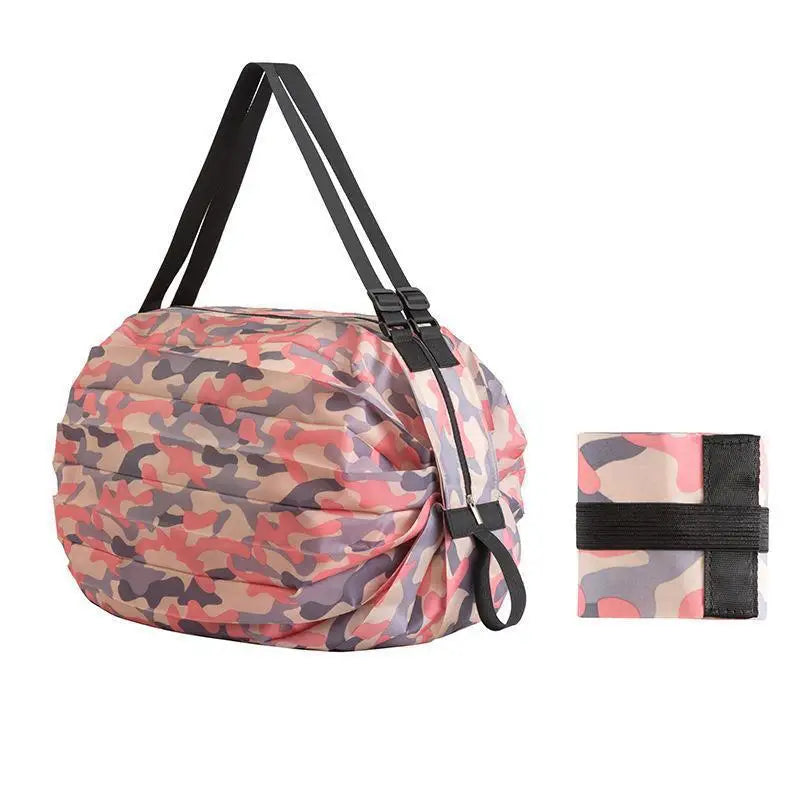 Portable Foldable Tote Bag | Reusable Shopping Shoulder Bag