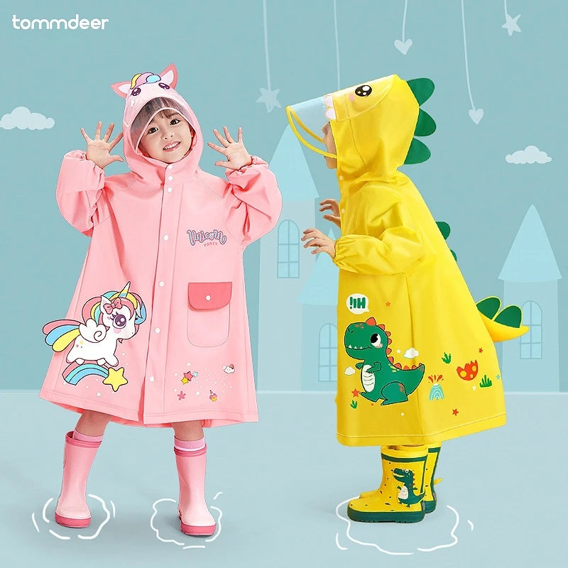 Durable Waterproof Raincoat for Kids - Fun Designs & Free Shipping!