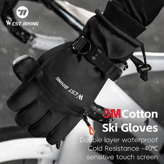 Guantes de Esquí de Invierno Impermeables Térmicos Táctiles para Todos