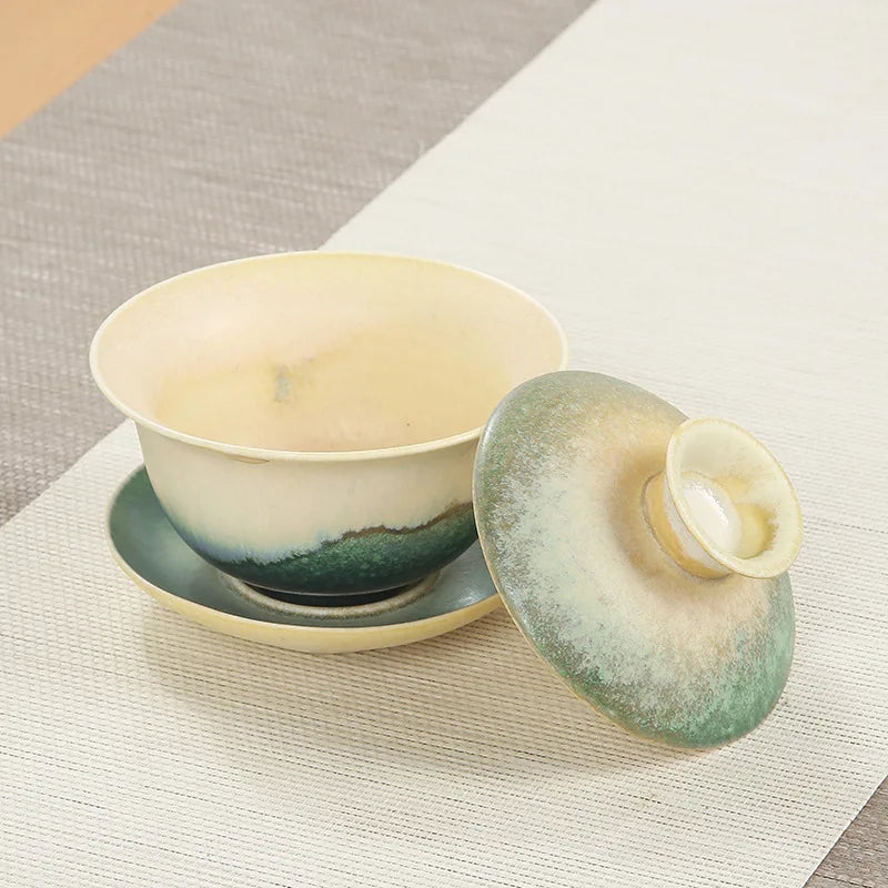 Elegante juego de tazas de té de cerámica | Perfecto para ceremonias del té