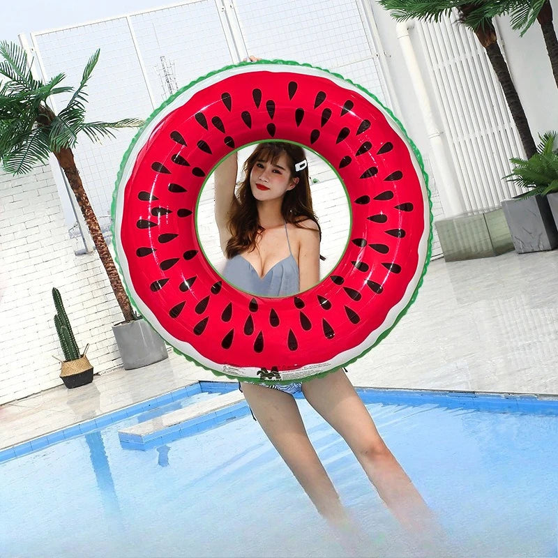 Watermelon Inflatable Pool Floats | Fun Summer Swimming Rings