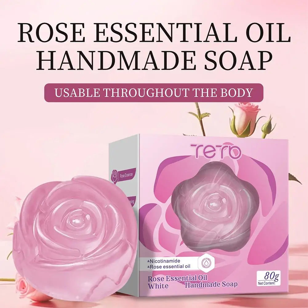 Rose Oil Whitening Soap | Brightening & Nourishing Cleansing Bar
