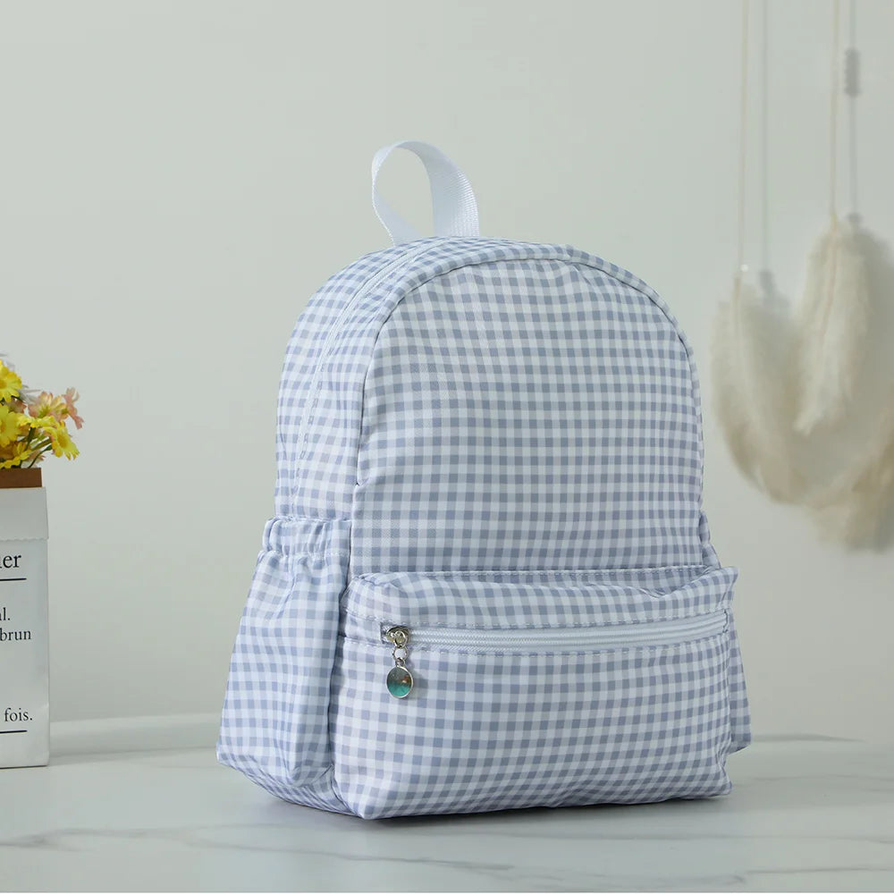 Durable Plaid Waterproof Backpack for School | Stylish & Lightweight