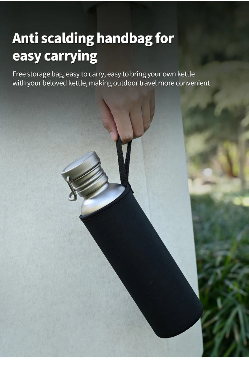 Durable Titanium Water Bottle for Outdoor Adventures | Sports Cycling Hiking