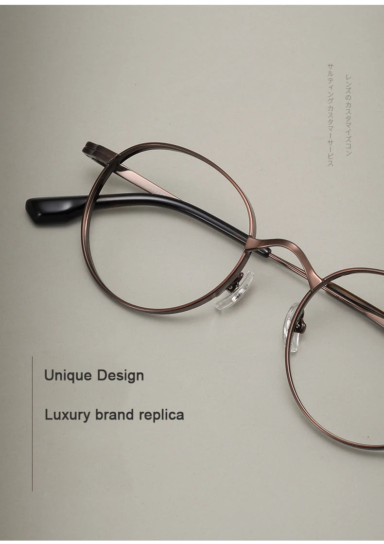 Stylish Adjustable Titanium Eyeglasses | Unisex Vintage Frames