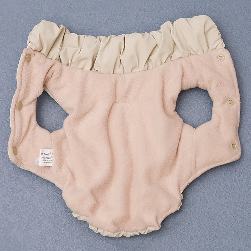 Chaqueta de plumón naranja cálido para gato con hebilla de tracción | Elegante abrigo para mascotas