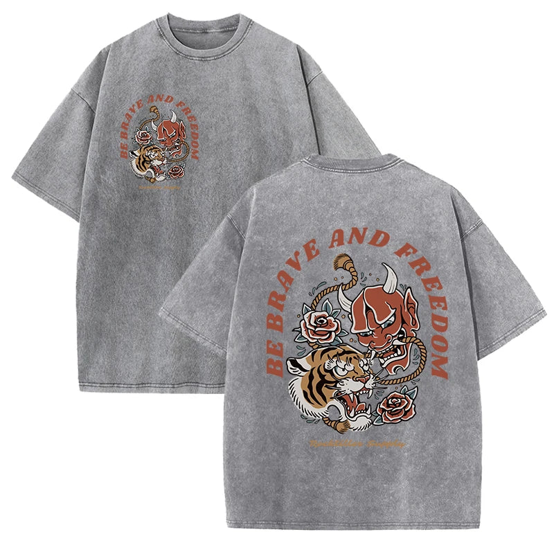 Vintage Washed Women’s Retro T-Shirt | Casual Summer Tee
