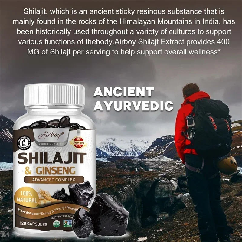 Shilajit Energy Boost Capsules | Enhance Performance & Vitality