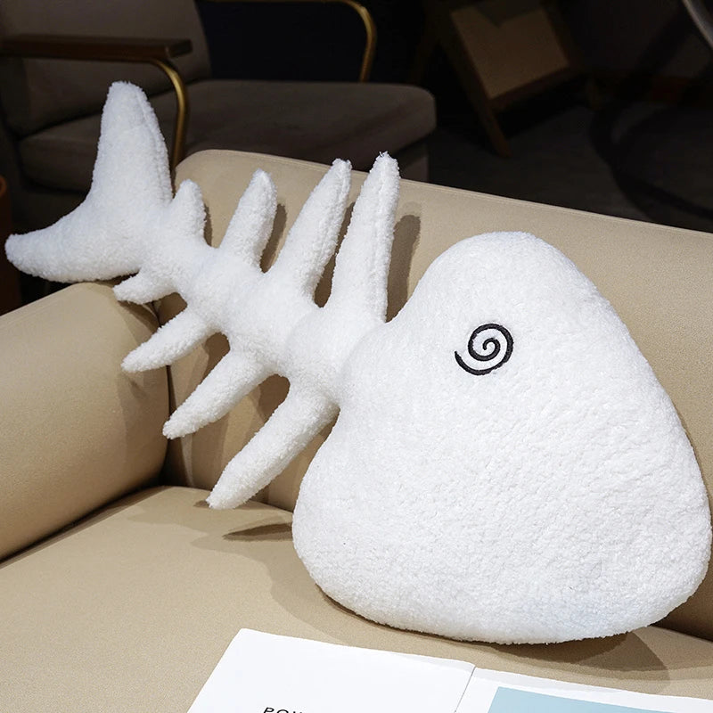 Creative Fish Bone Plush Toy | Cozy Cushion & Fun Gift