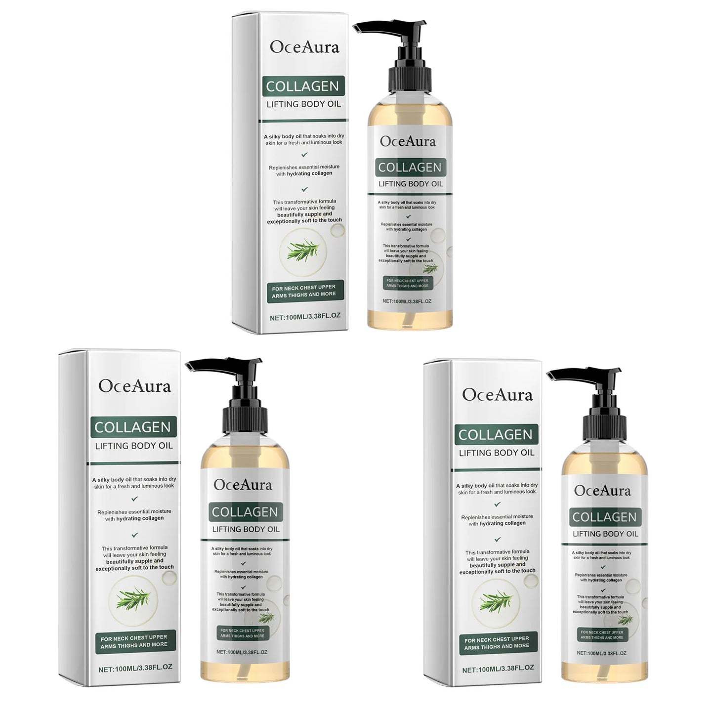 Collagen Body Oil for Skin Tightening and Elasticity Enhancement