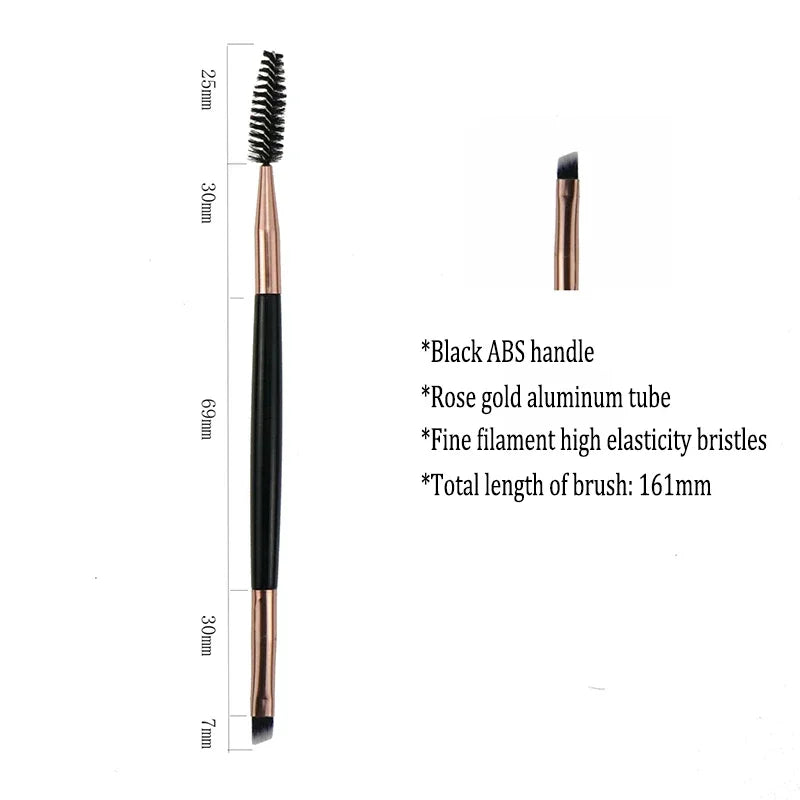 Professional Microbrow Eyebrow Brush | Dual-Use Brow Eyeliner & Concealer Brush with Wool Fiber Bristles 2026