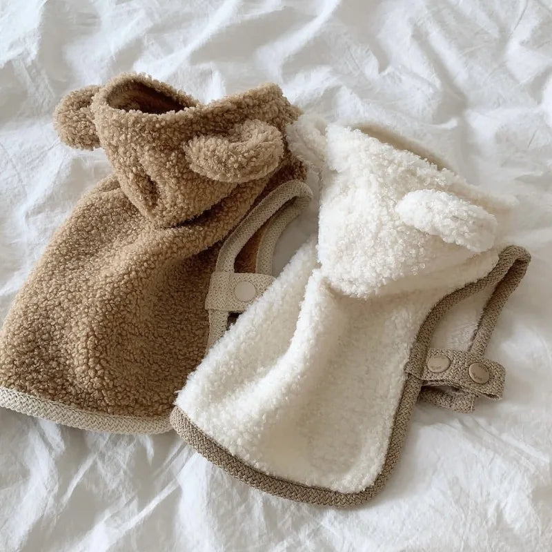 Acogedor chal de lana para perros pequeños y gatos | Ropa de otoño