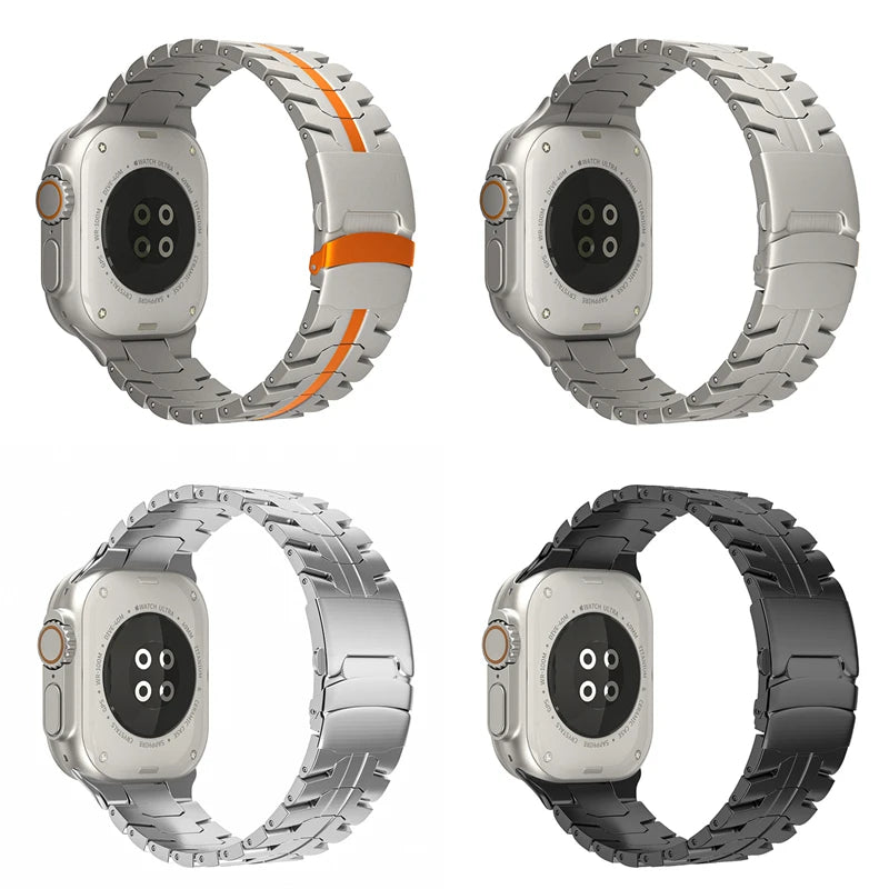 Titanium Color Metal Strap for Apple Watch | Premium Quality Band
