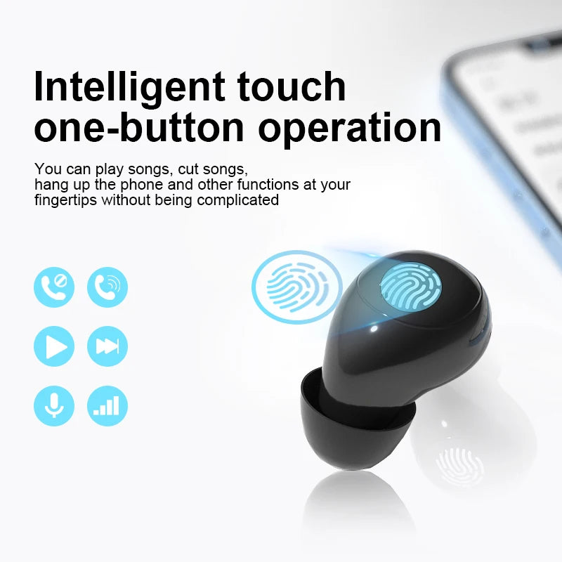 Invisible TWS Mini Earbuds | Wireless Bluetooth 5.3 Earphones
