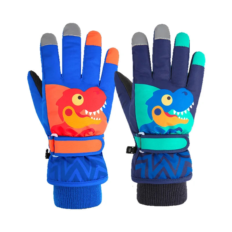 Thick Baby Winter Gloves | Waterproof Coral Fleece Kid Mittens