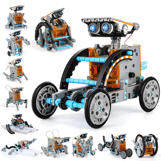 12-in-1 STEM Robot Kit | Educational DIY Science Toy for Kids