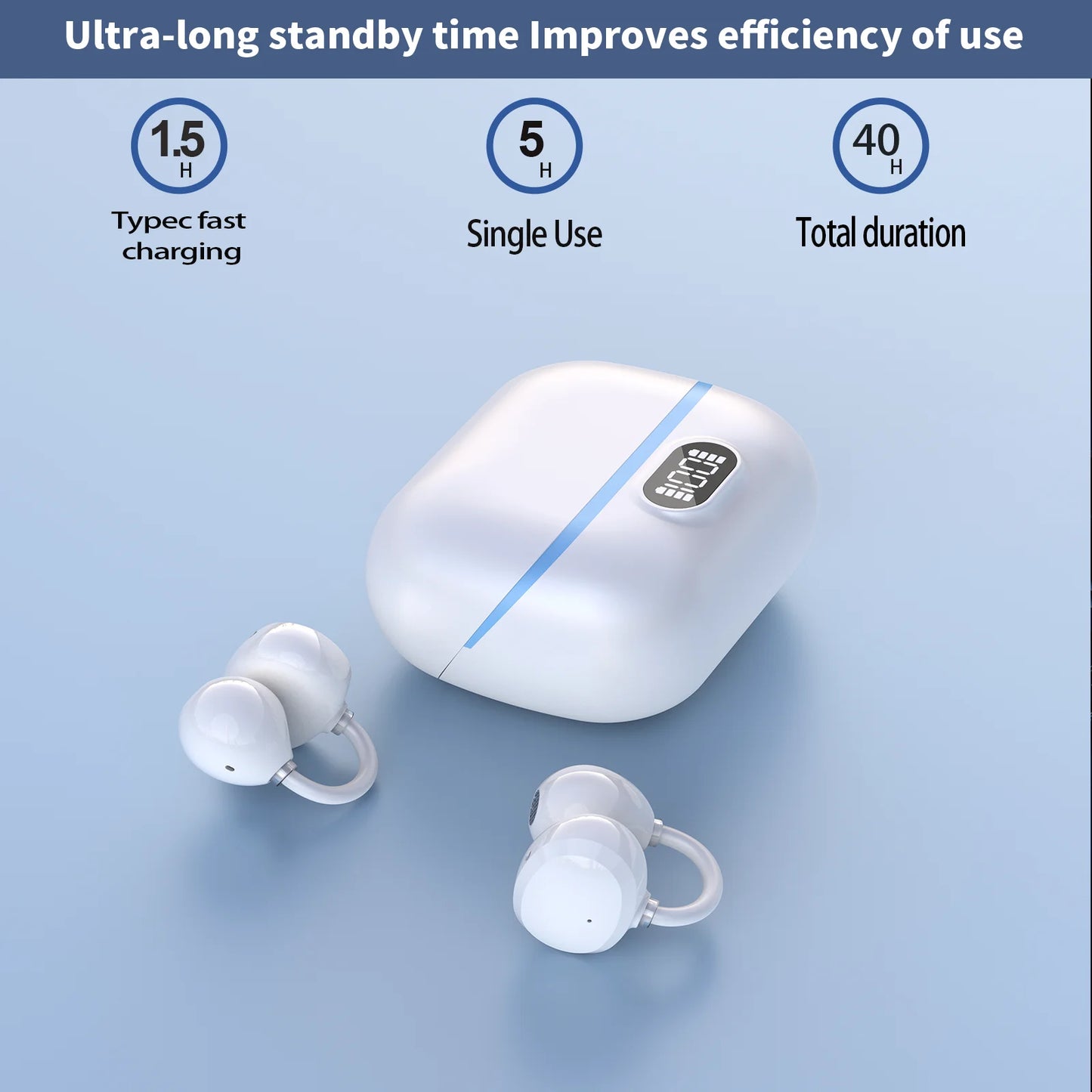 Real-Time AI Translation Earbuds | Wireless Bluetooth Headphones
