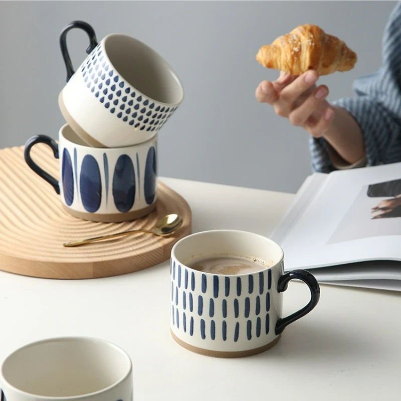 Taza de café de cerámica estilo japonés | Vajilla elegante para todos
