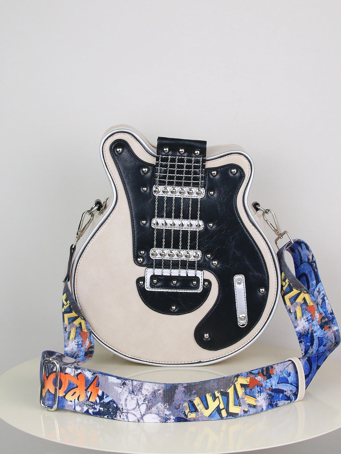 Creative Retro Guitar Shape Bag | Stylish Messenger Shoulder Bag