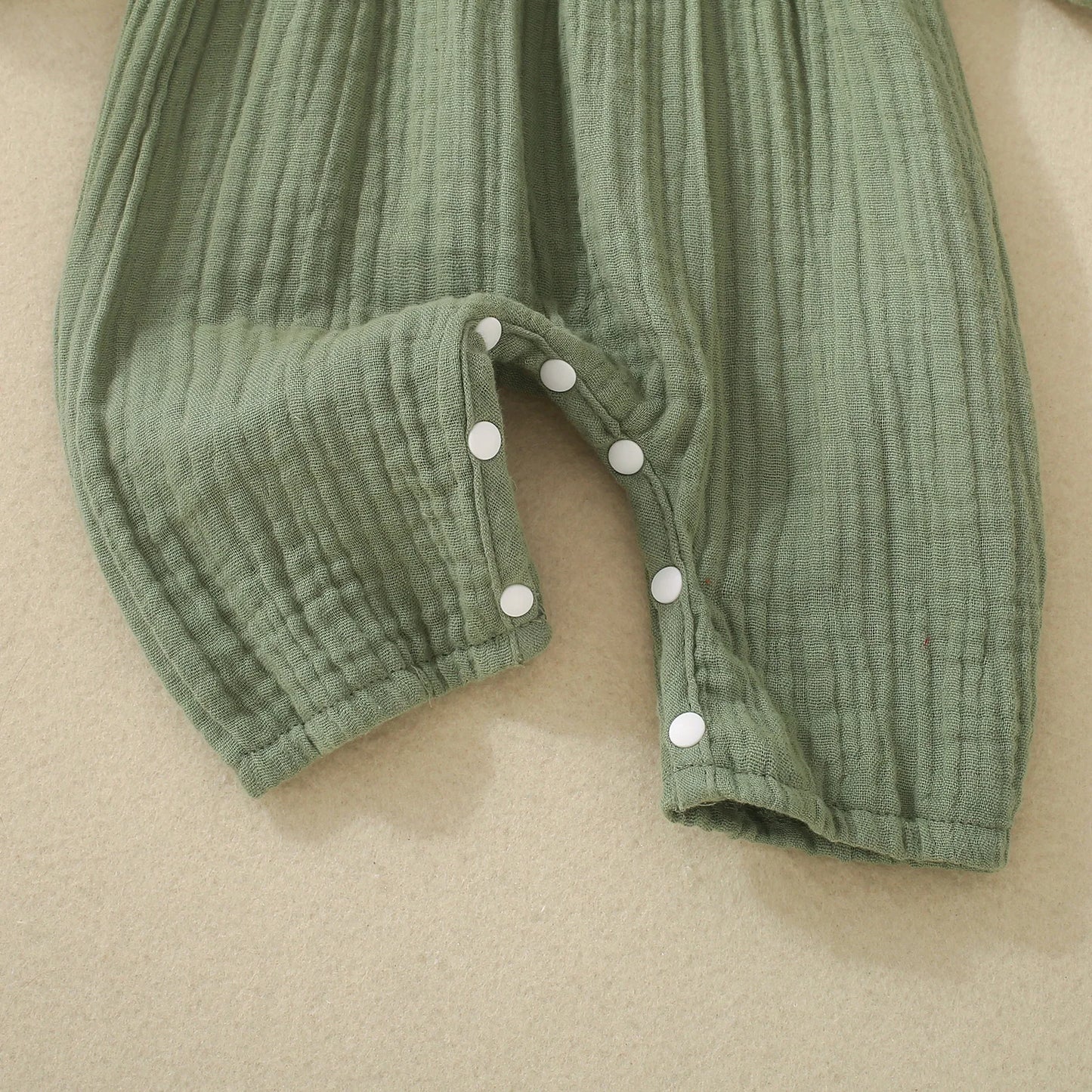 Stylish Green Infant Toddler Romper | Cozy Long Sleeve Crawling Suit