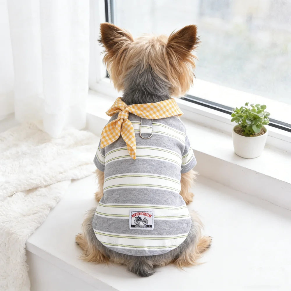 Stylish Spring Summer Pet Shirt for Small Dogs and Cats