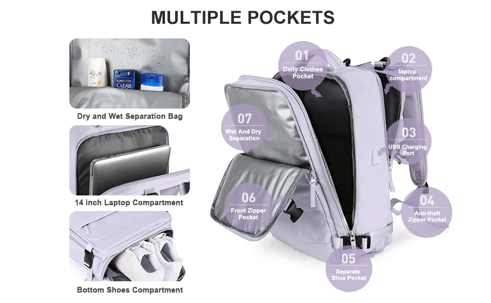 Stylish Travel Backpack for Women | Flight Approved Daypack