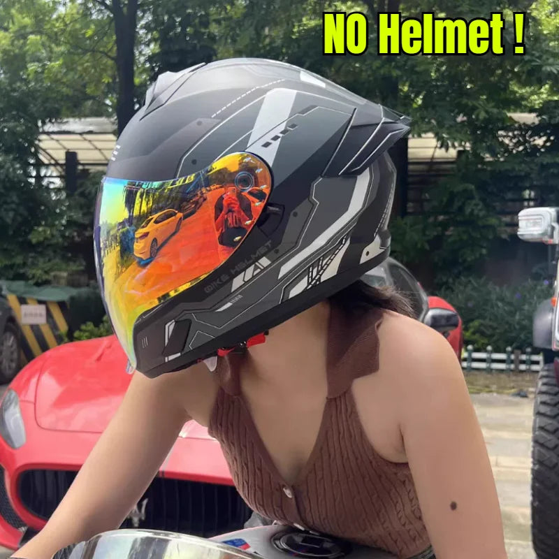 Universal Ghost Face Helmet | Silver Plated Day Night Visors