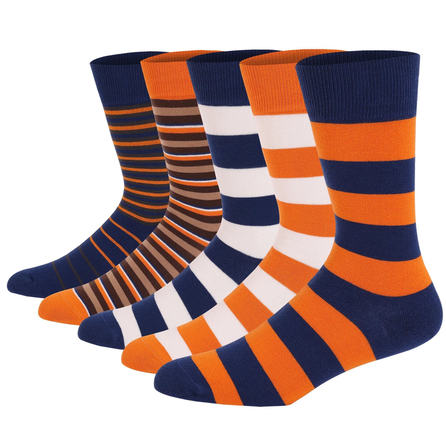 Men's Dress Socks | Breathable Cotton Crew Socks for All Occasions