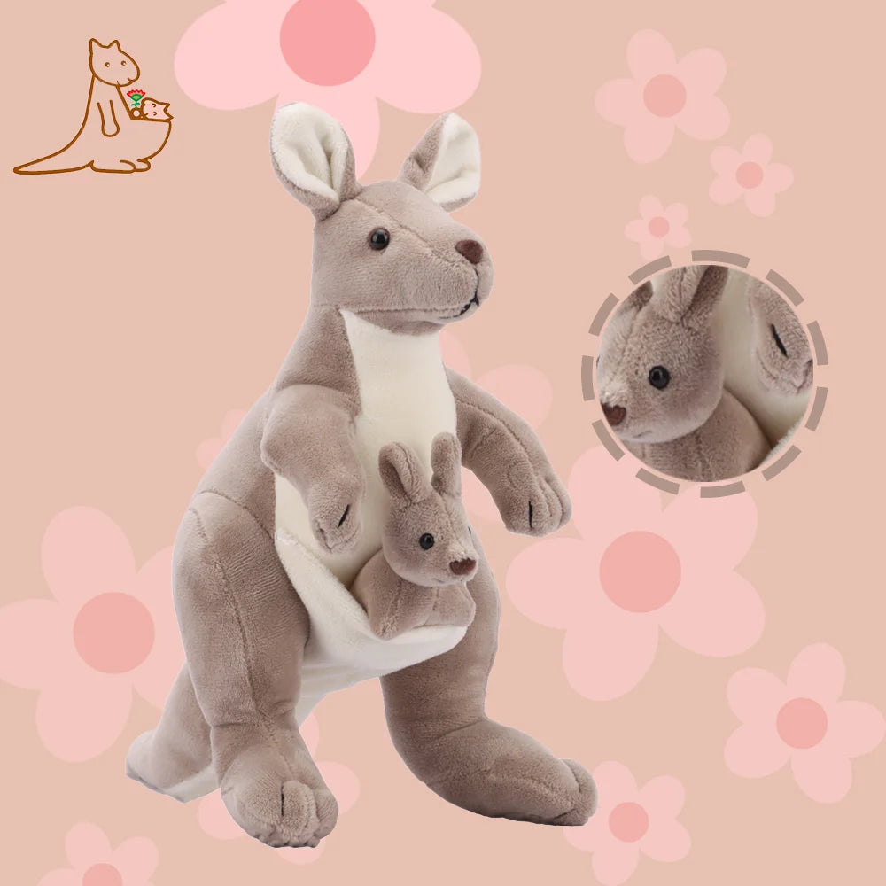 Kangaroo Plush Toy with Baby | Adorable Gifts for Kids