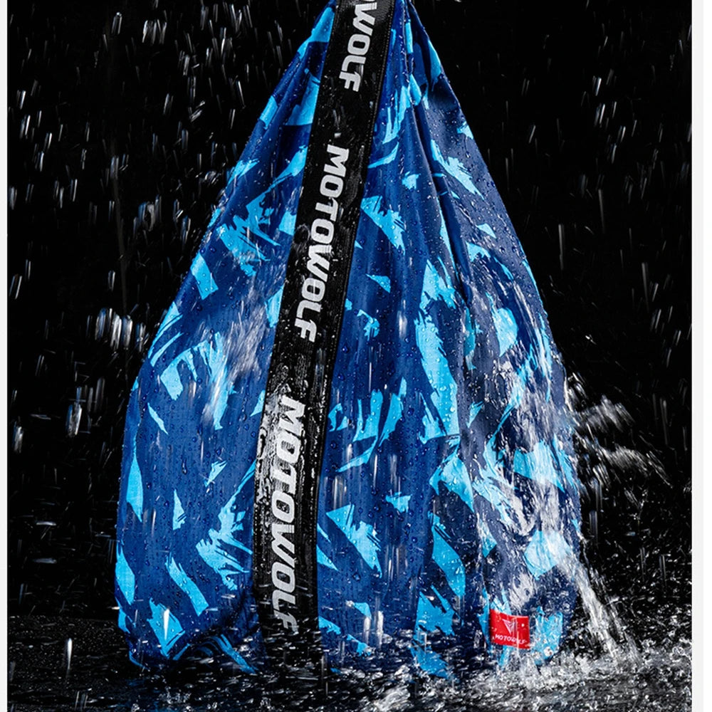 Water-Repellent Motorcycle Helmet Backpack for Cycling and Travel