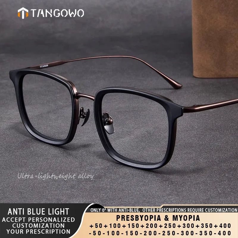 Vintage Square Anti Blue Light Glasses | Unisex Adjustable Eyewear