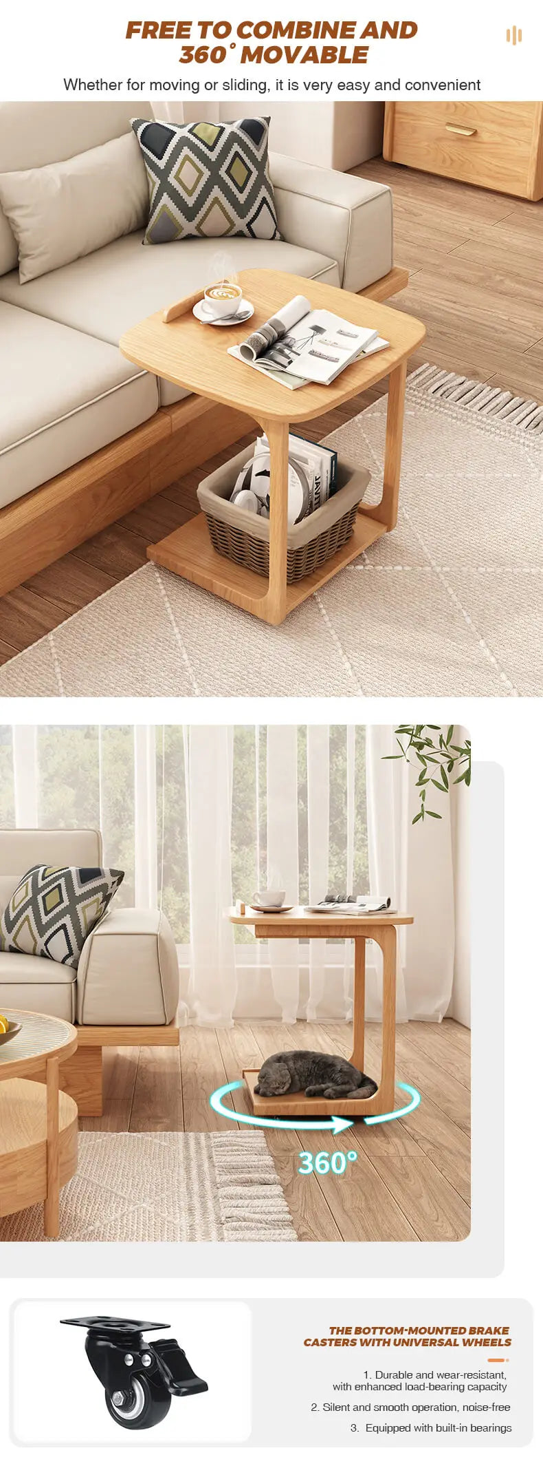 Space Saving Retractable Dining Table | Modern Wooden Design