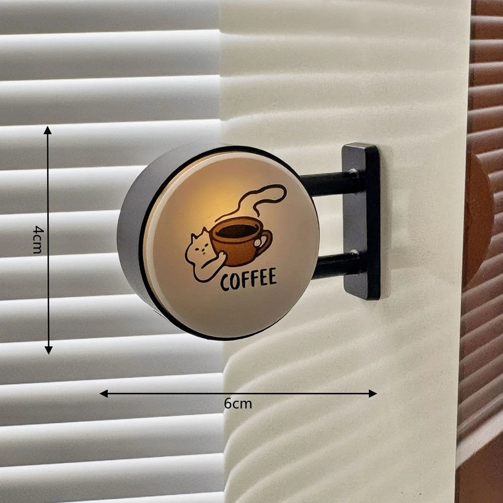 Retro Coffee Corner Refrigerator Magnet | Glowing Home Decor