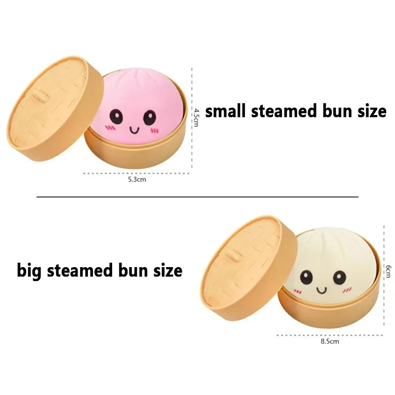 Dumpling Squishy Stress Ball | Soft Silicone Anti-Stress Toy